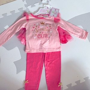 Long sleeve top and leggings set